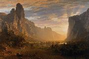 Albert Bierstadt Looking Down Yosemite Valley, California oil painting